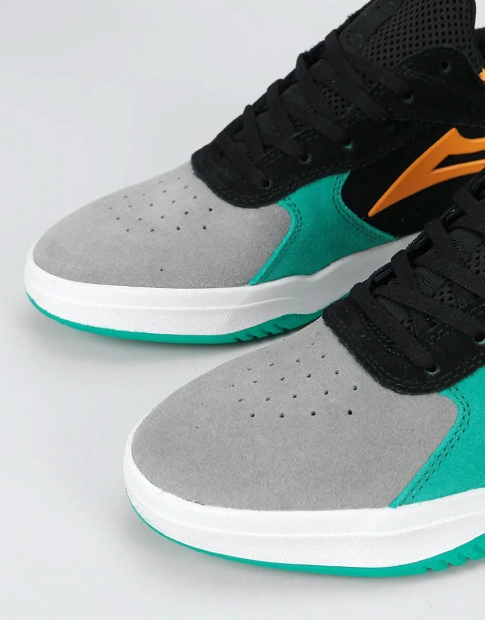 Lakai The Proto Skate Shoes - Grey/Teal Suede