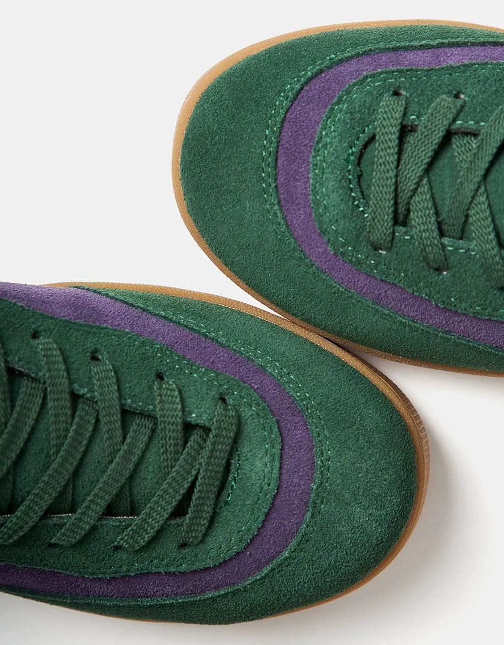 Last Resort AB CM001 Suede Skate Shoes - Elm Green/Loganberrry/Gum