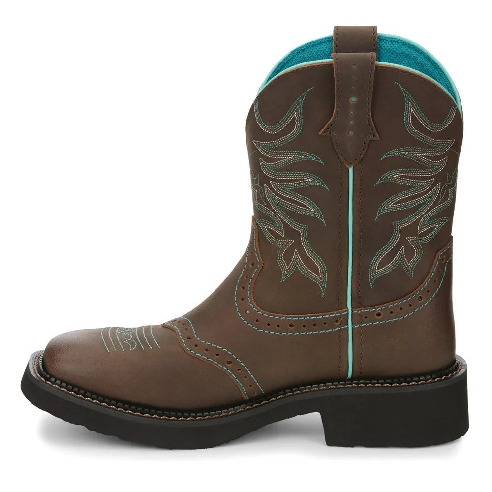 Mandra Embroidery 8 inch Square Toe Cowboys Boots