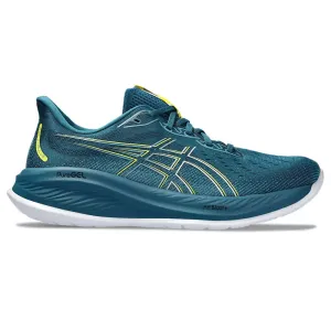 Men's Asics GEL-Cumulus 26, Evening Teal/Bright Yellow, 10 4E Extra Wide