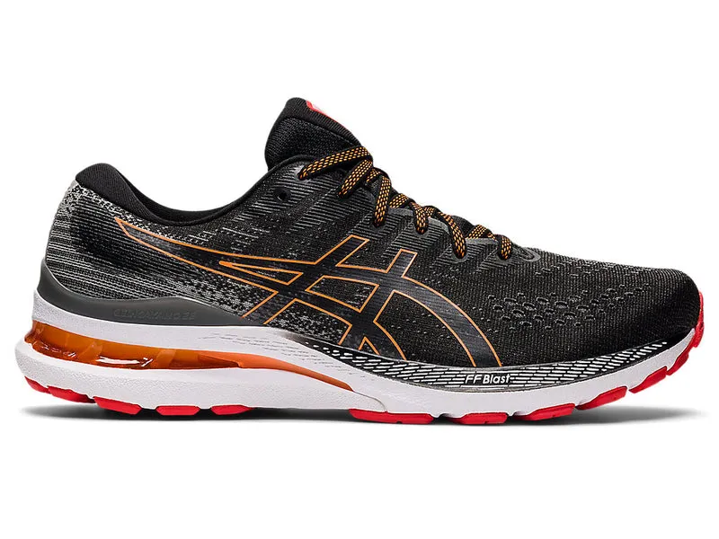 Men's Asics Gel-Kayano 28, Black/Clay Grey, 11.5 4E Extra Wide