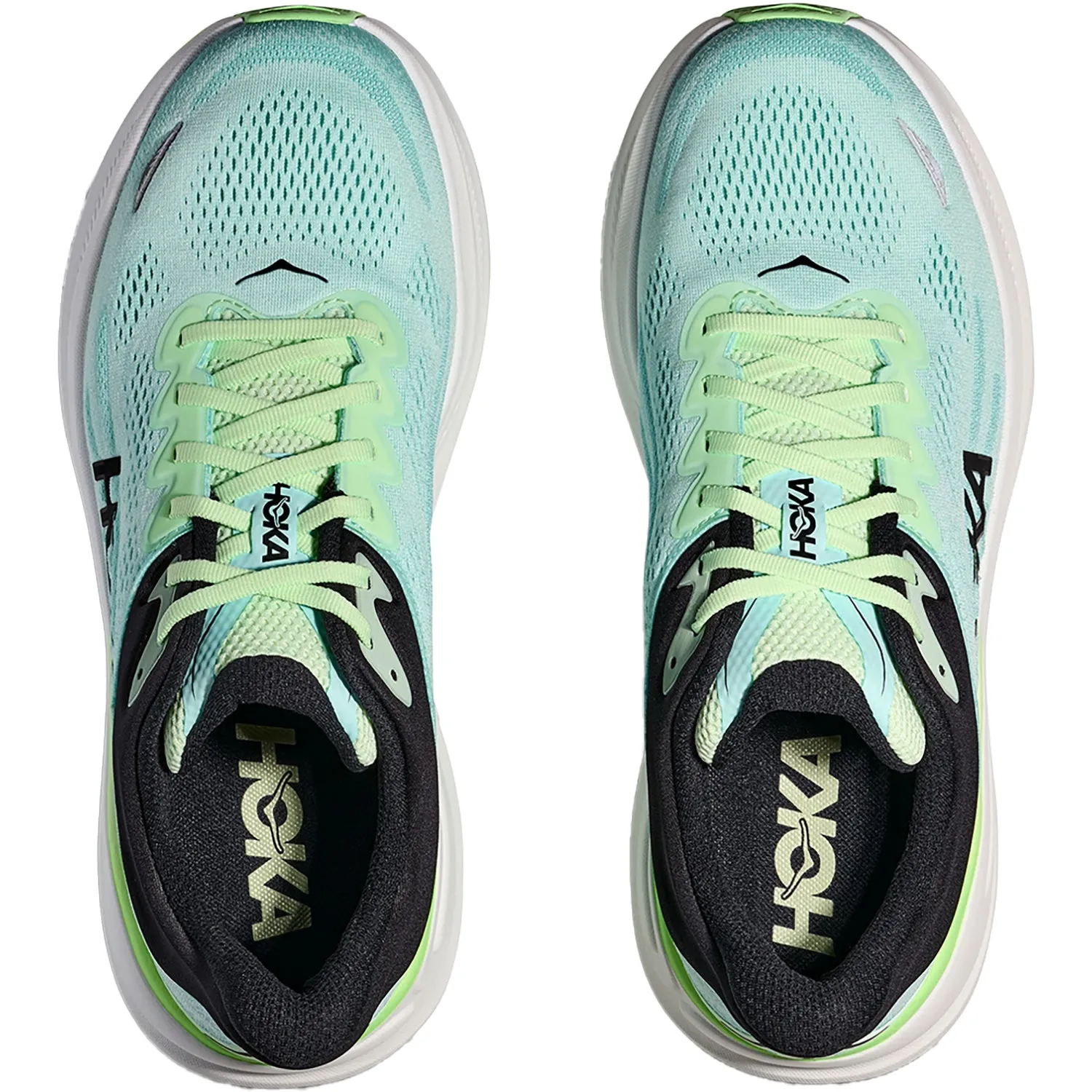 Men's Hoka Bondi 9 Luna Moth/Blue Spark Mesh