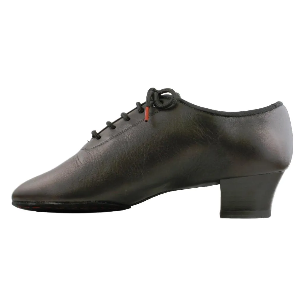 Men's Latin Dance Shoes, Model 401, Black Leather