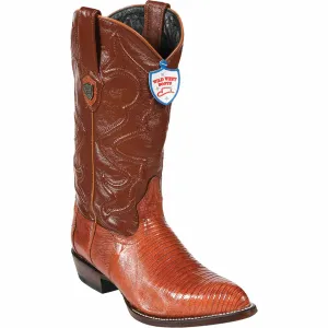 Men's Wild West Teju Lizard Skin J Toe Boot 2990703