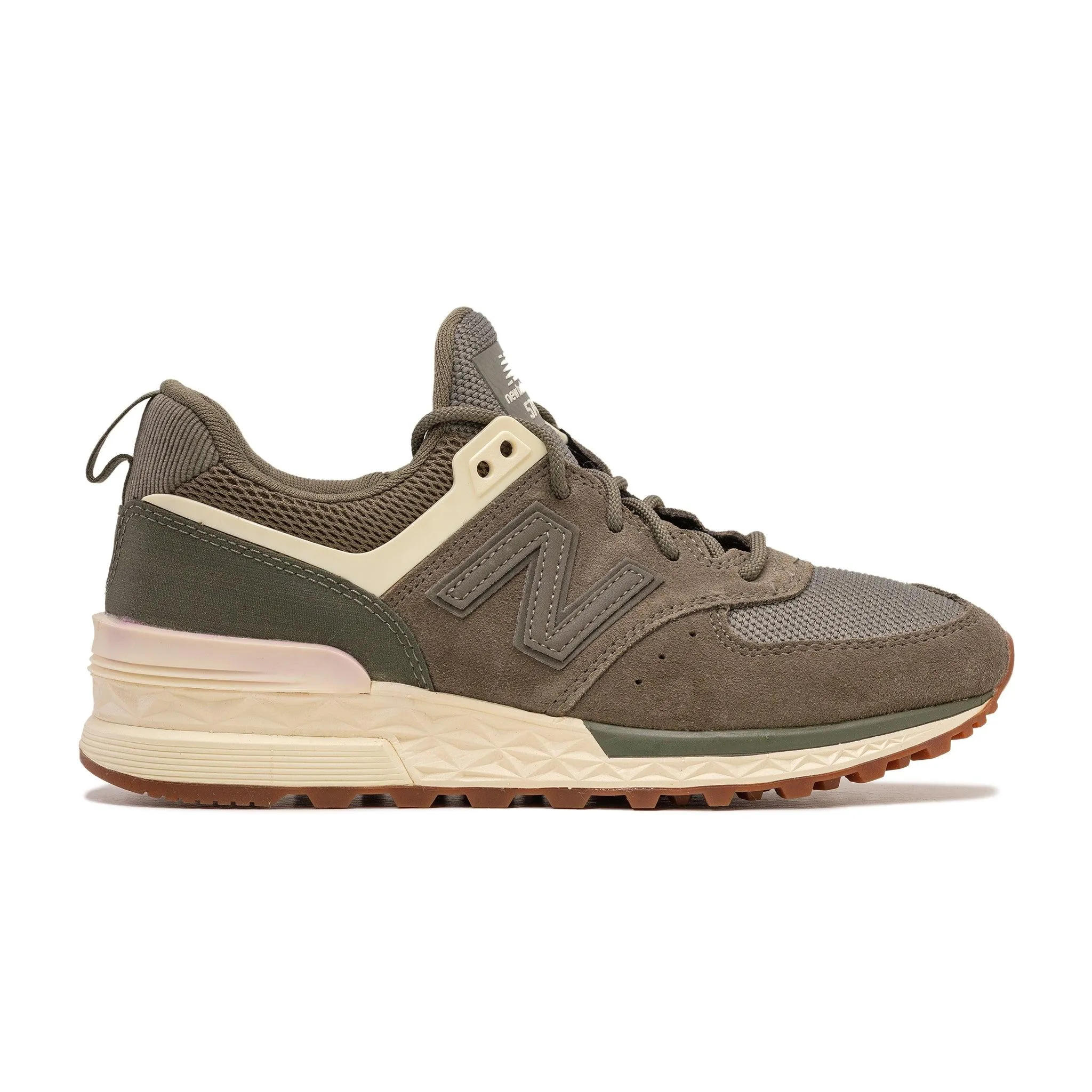 New Balance Women's 574 Sport Military Olive Green Sneakers