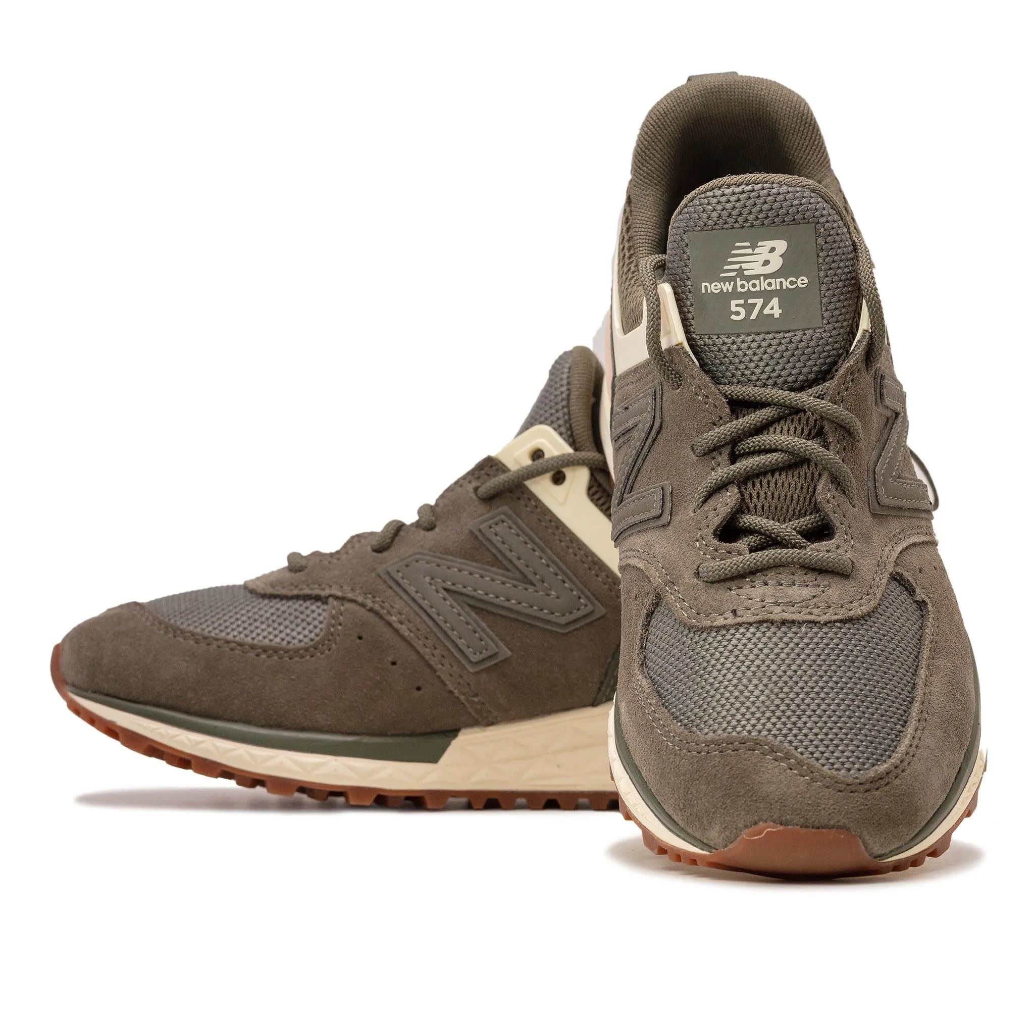 New Balance Women's 574 Sport Military Olive Green Sneakers