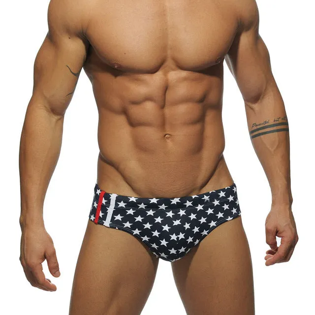 new man's Brand swimming Camouflage swim trunks  sexy low waist swimming briefs swimwear boxers patchwork color  hot sell Summer