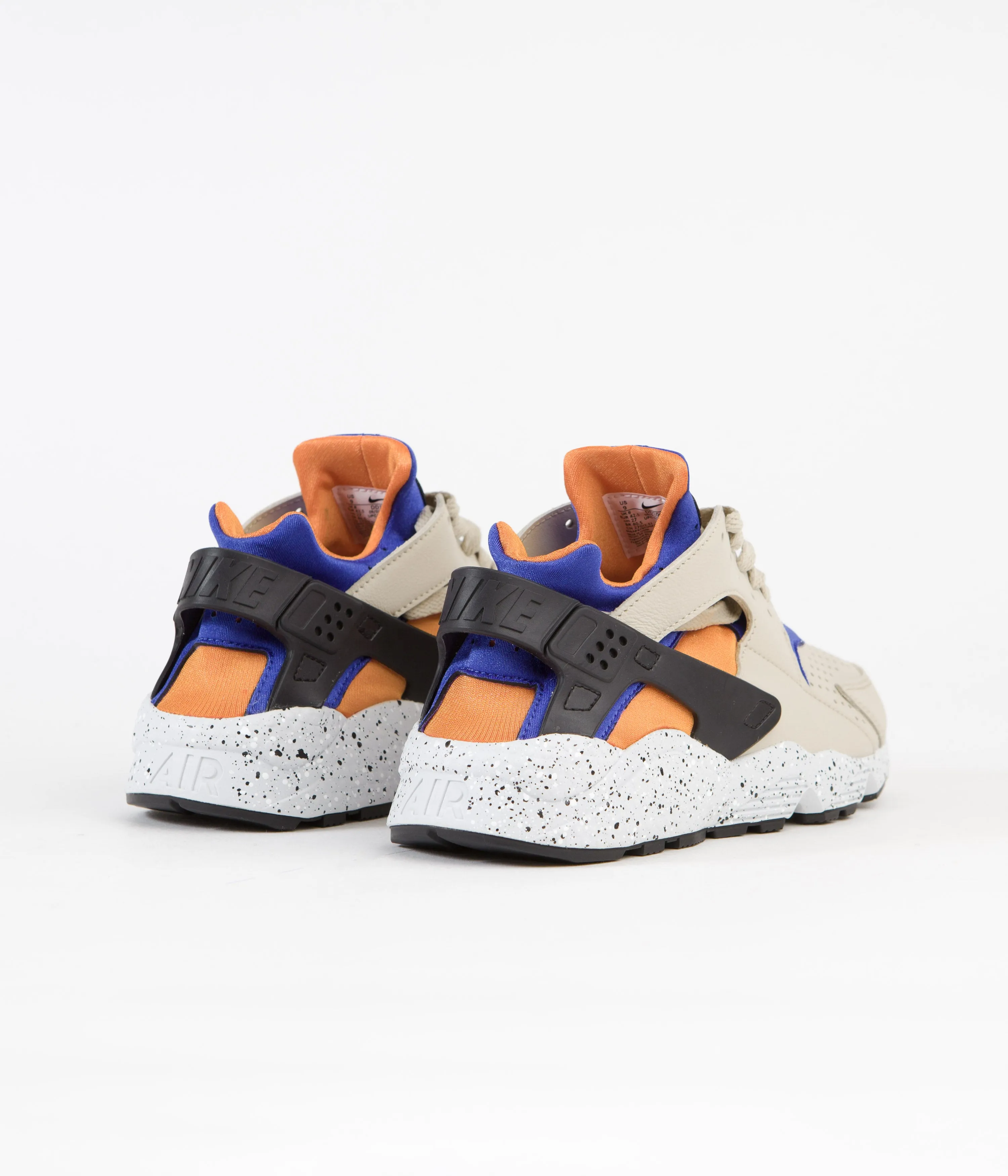 Nike Air Huarache Shoes - Rattan / Hyper Royal - Bright Mandarin - Black