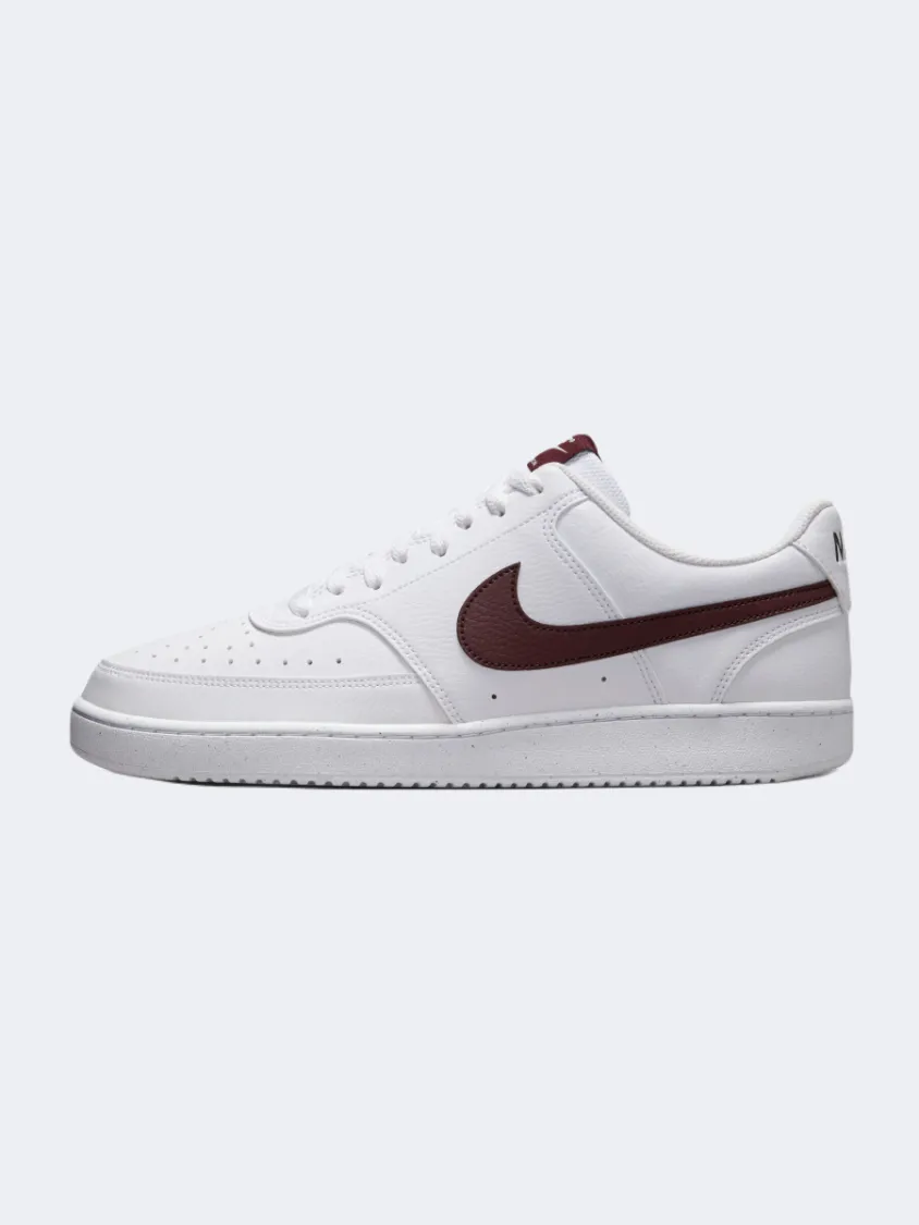 Nike Court Vision Next Nature Men Lifestyle Shoes White/Burgundy