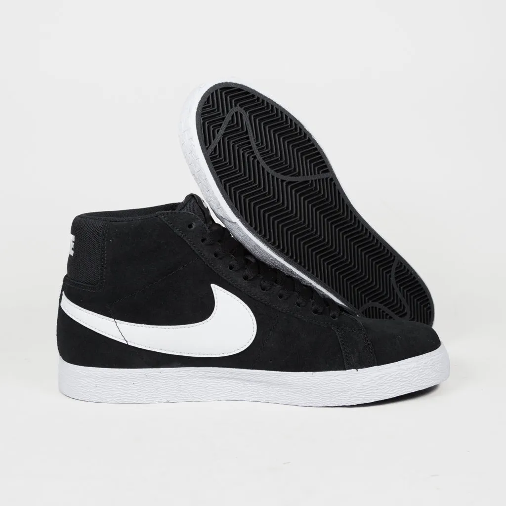 Nike SB - Blazer Mid Shoes - Black / White - White - White