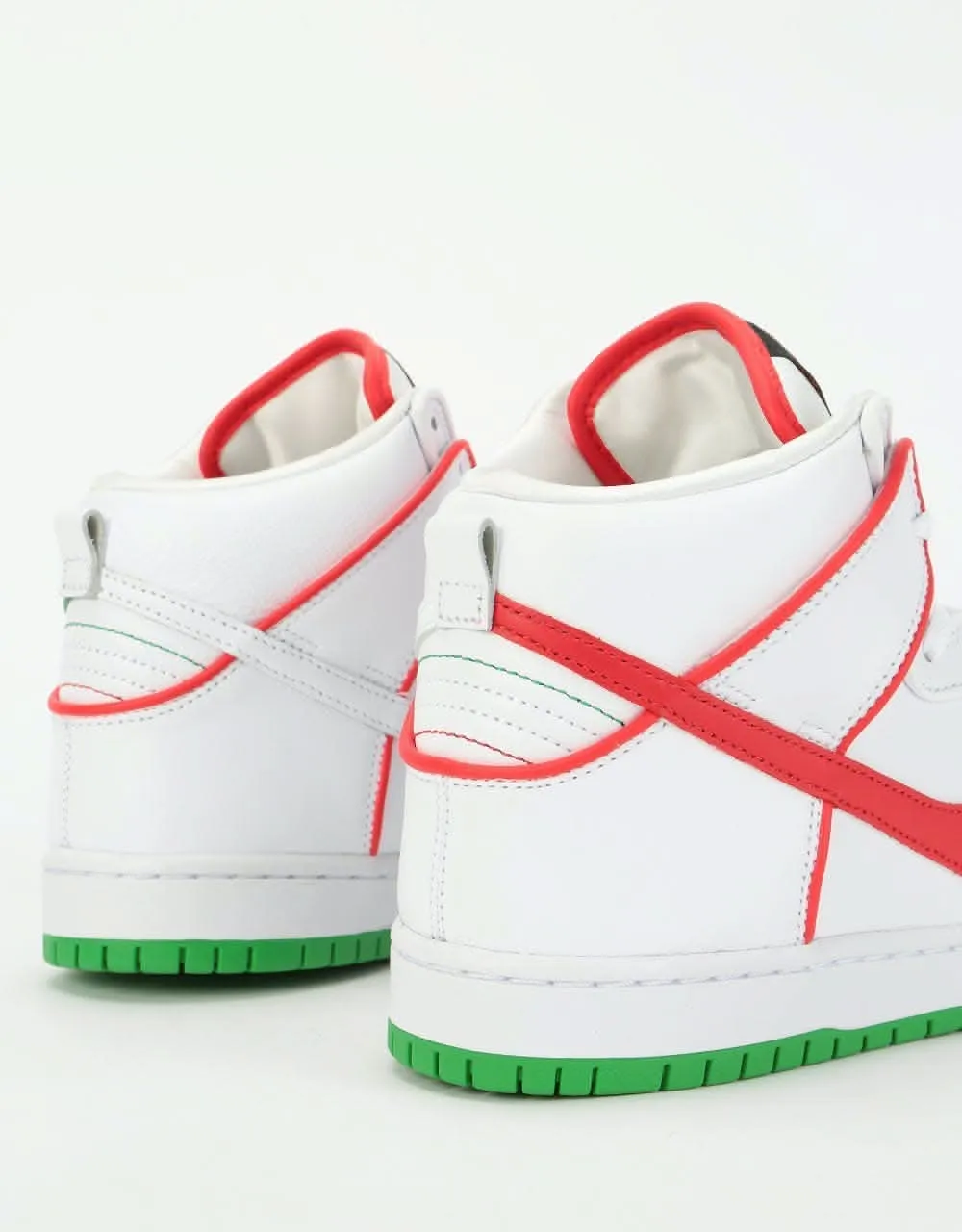 Nike SB Dunk High Premium QS Skate Shoes - White/University Red-White