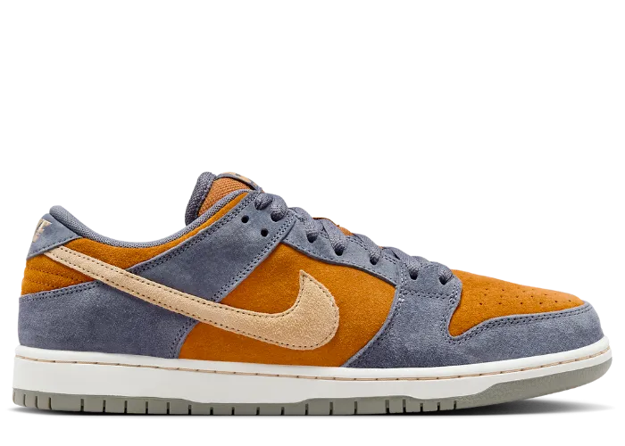 Nike SB Dunk Low Pro Skateboard Shoe - Light Carbon/Sesame-Monarch