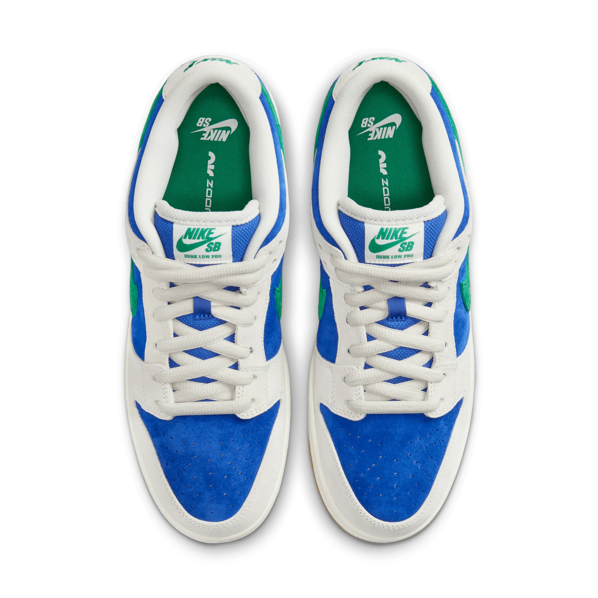 Nike SB Dunk Low Pro Skateboard Shoe - Phantom/Malachite-Hyper Royal