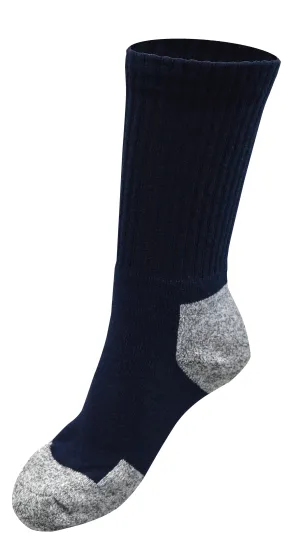 OCTAVE Mens Trekking Cushioned Walking Socks Pack of 3 - Navy