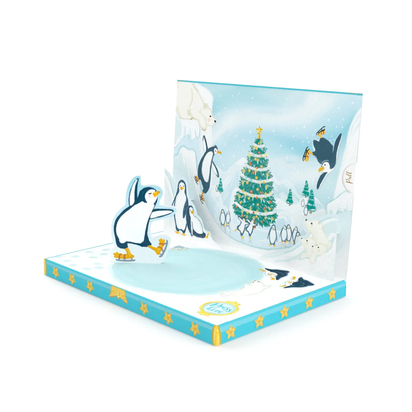 Penguin Adventure Music Box Card