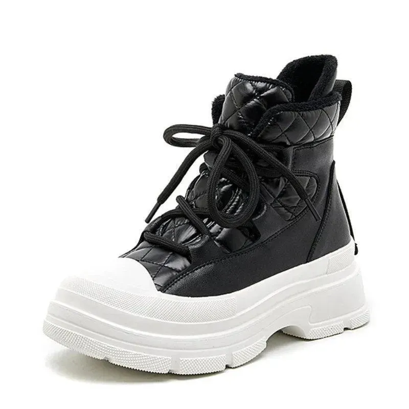 Platform Ankle Sneaker Boots