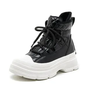 Platform Ankle Sneaker Boots