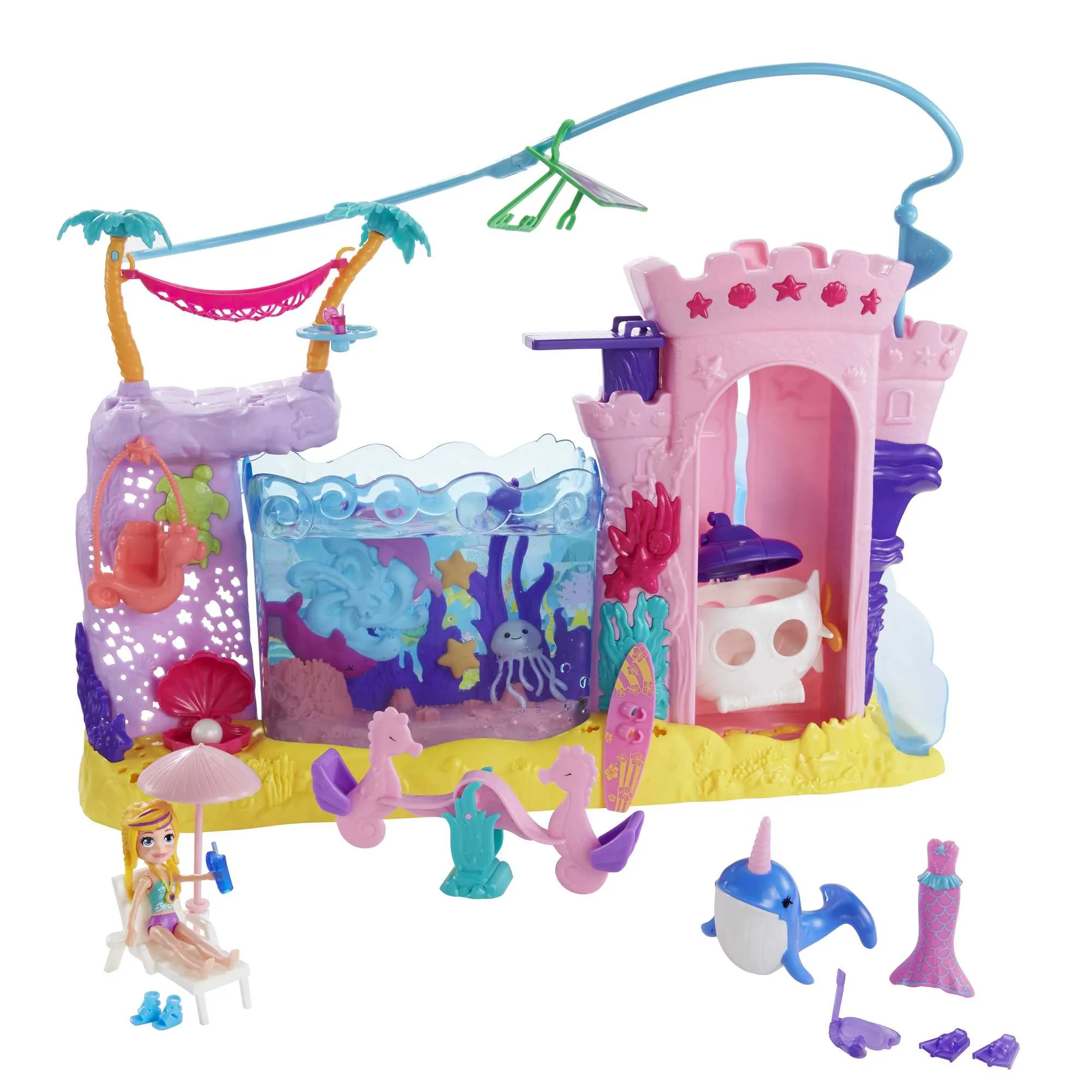 Polly Pocket Sea & Swim Adventure Playset