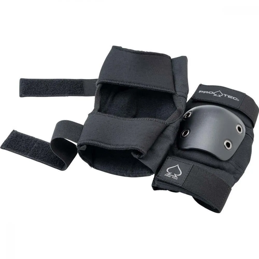 Pro-Tec Pads Street Open Back Knee And Elbow Pad Set Black ADULT