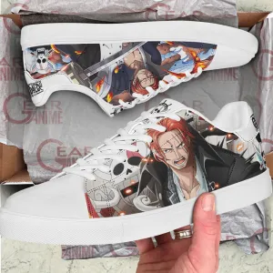 Red Hair Shanks Skate Shoes OP Custom Anime Shoes