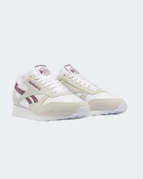 Reebok Classic Leather Men Running Shoes White/Burgundy Gx8749