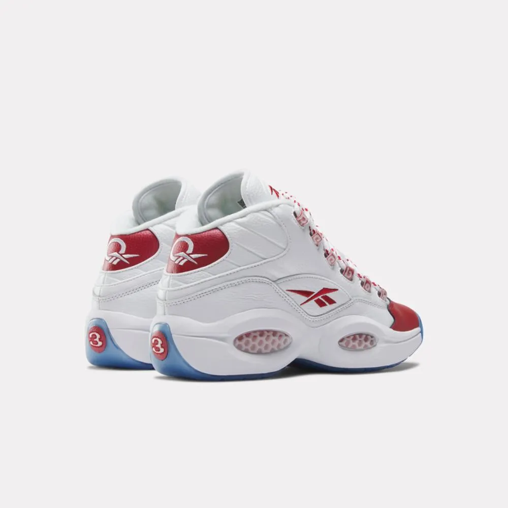 Reebok Footwear Men Question Mid Basketball Shoes FTWWHT/VECRED/FTWWHT