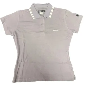 Reebok Womens Small Logo Polo Shirt - Purple - UK Size 12