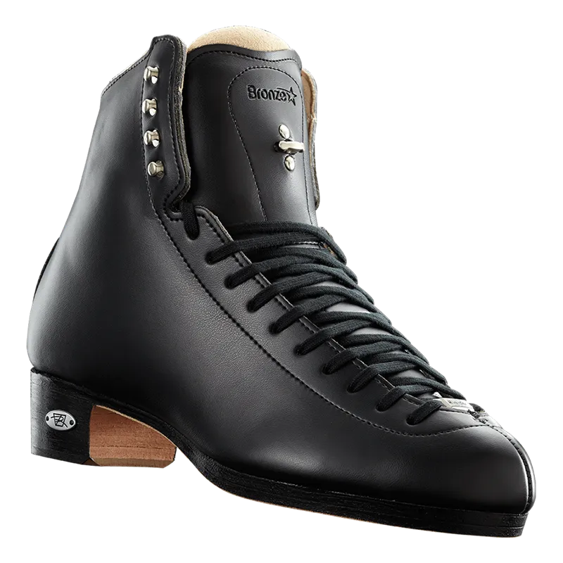 Riedell Skating Boots, 43 Bronze Star JR Black or White, Double Triple Jumps  Stiffness 80