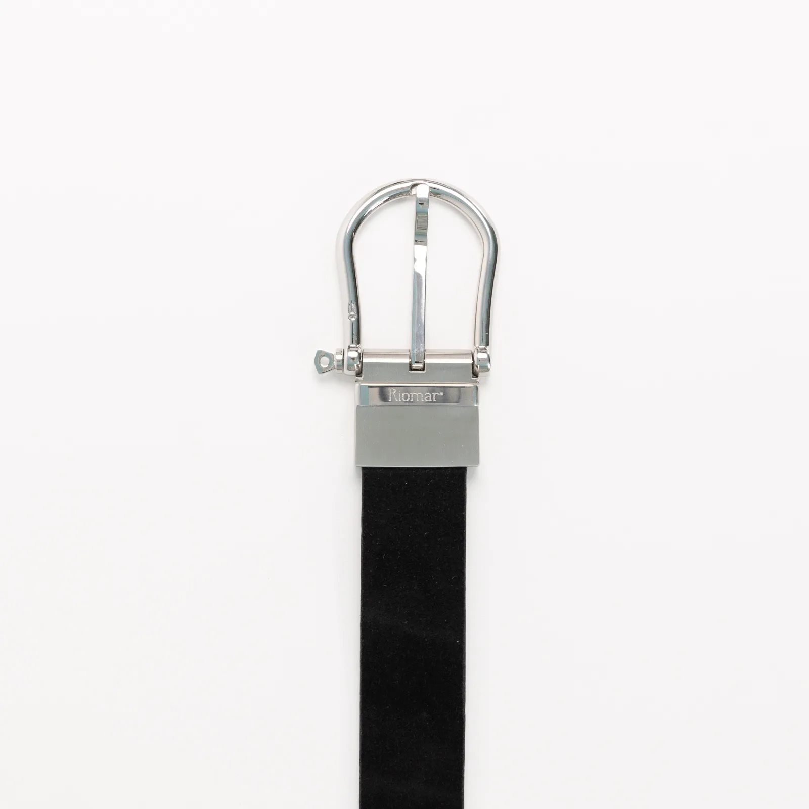 Riomar Reversible Belt: Tuxedo / Stingray Grey