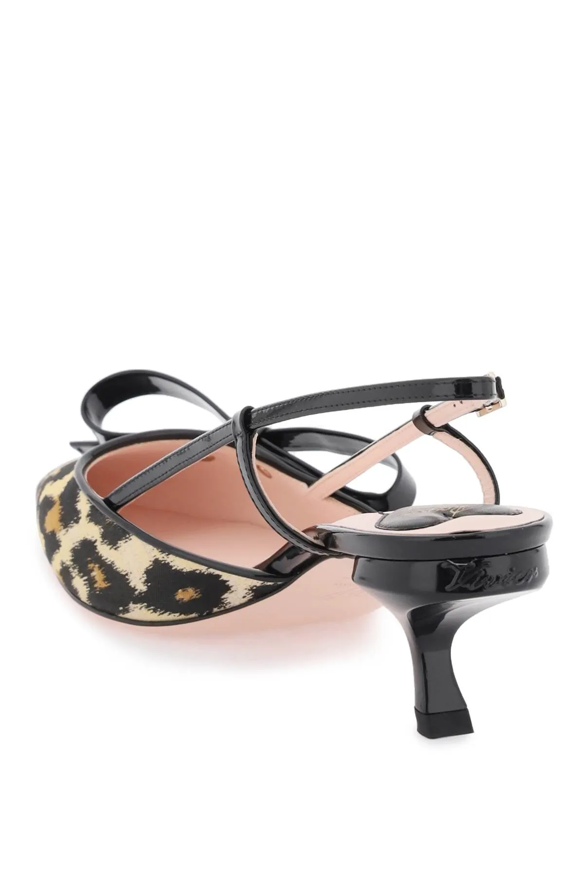 Roger vivier 'virgule bow' slingback pumps