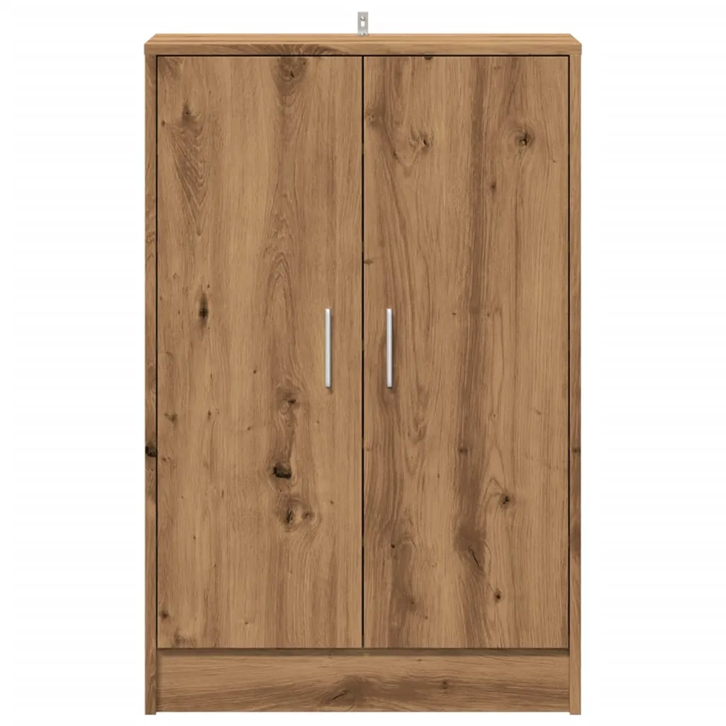 Shoe Cabinet Artisan Oak 60x35x92 cm Engineered Wood