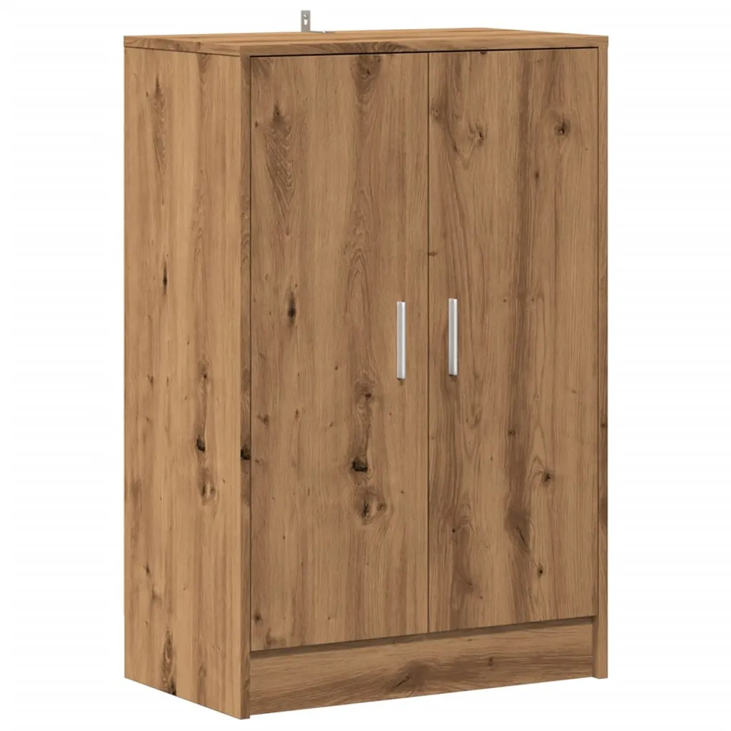 Shoe Cabinet Artisan Oak 60x35x92 cm Engineered Wood