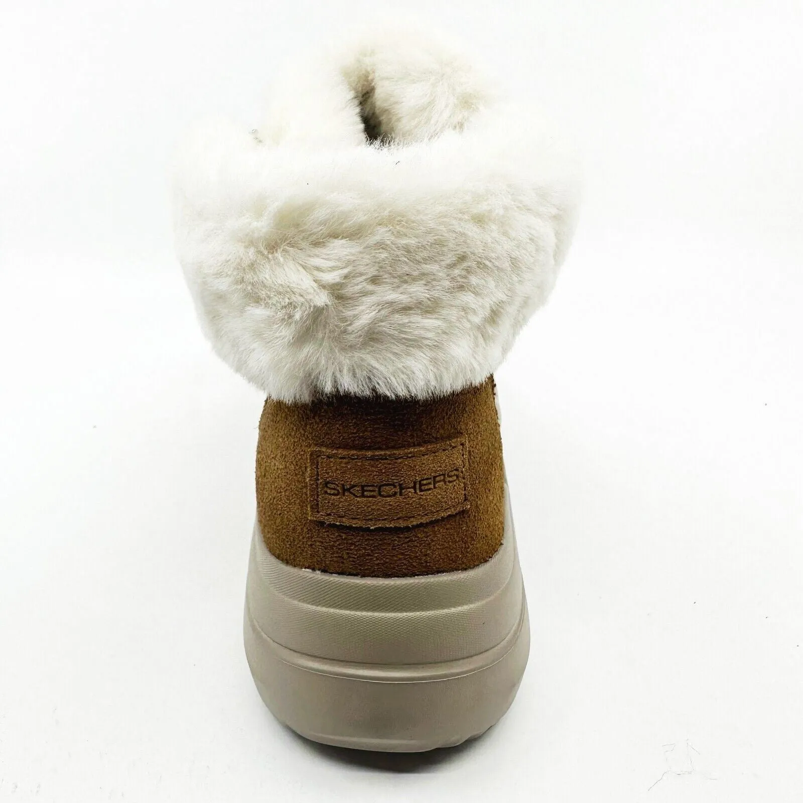 Skechers On The Go Midtown Chestnut Womens Size 6.5 Faux Fur Boots