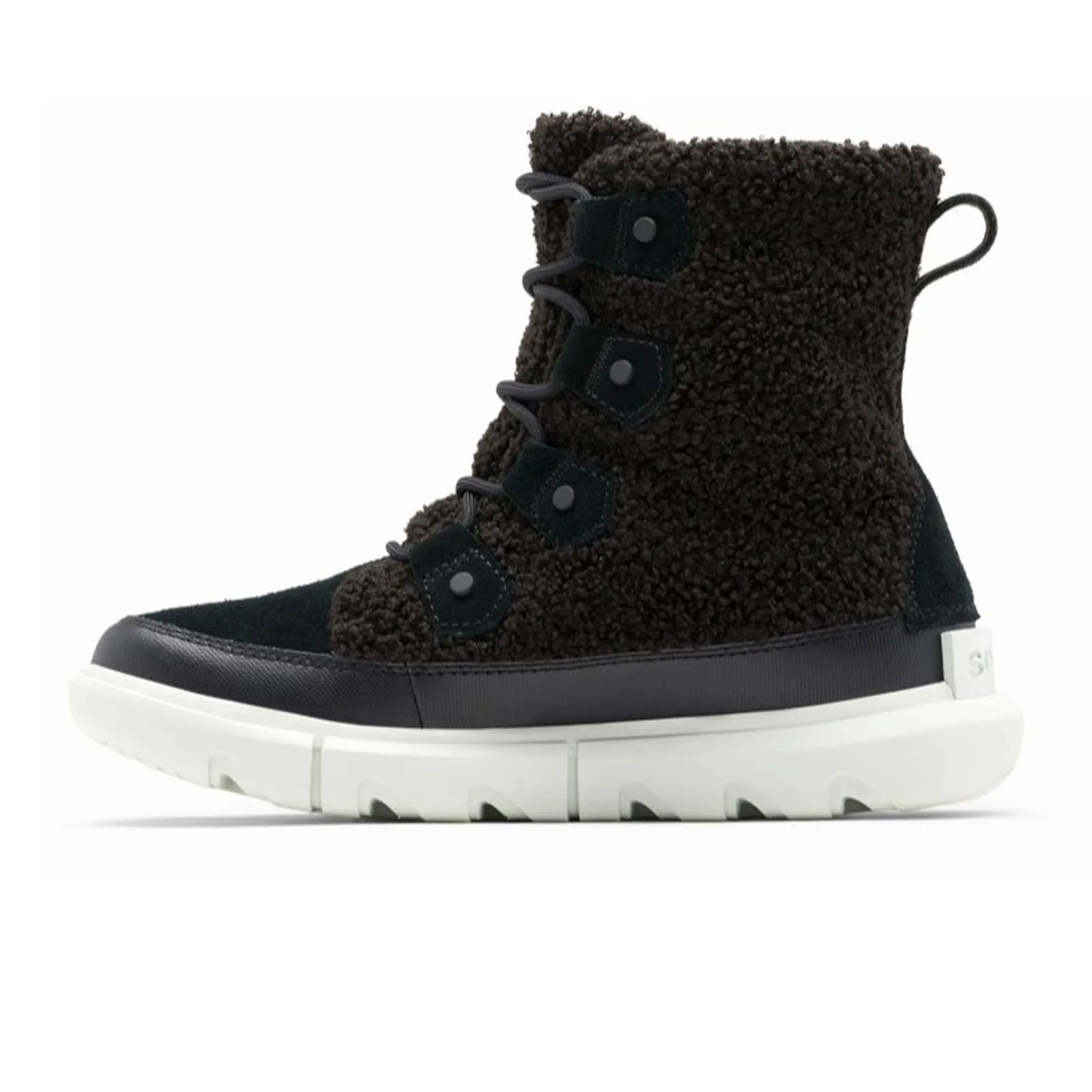 Sorel Explorer II Joan Cozy Mid Boot (Women) - Black/Tea Light