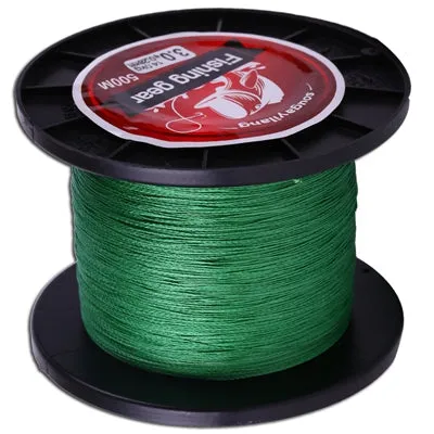 Sougayilang 500M Super Strong 12-72LB 4 Strands Multifilament PE Material Braided Wire Fishing Line Multi Color Line Tackle