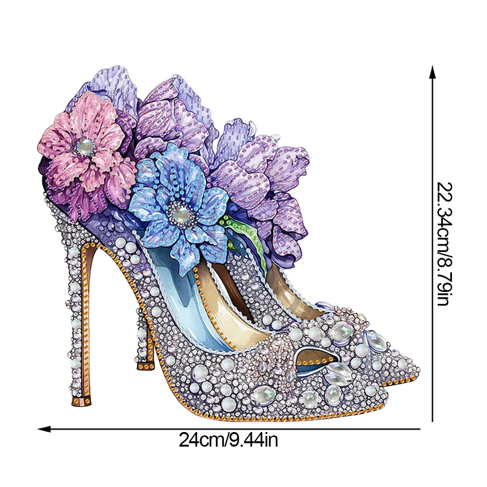 Special Shaped Acrylic High-heeled Shoes Diamond Painting Tabletop Ornaments Kit