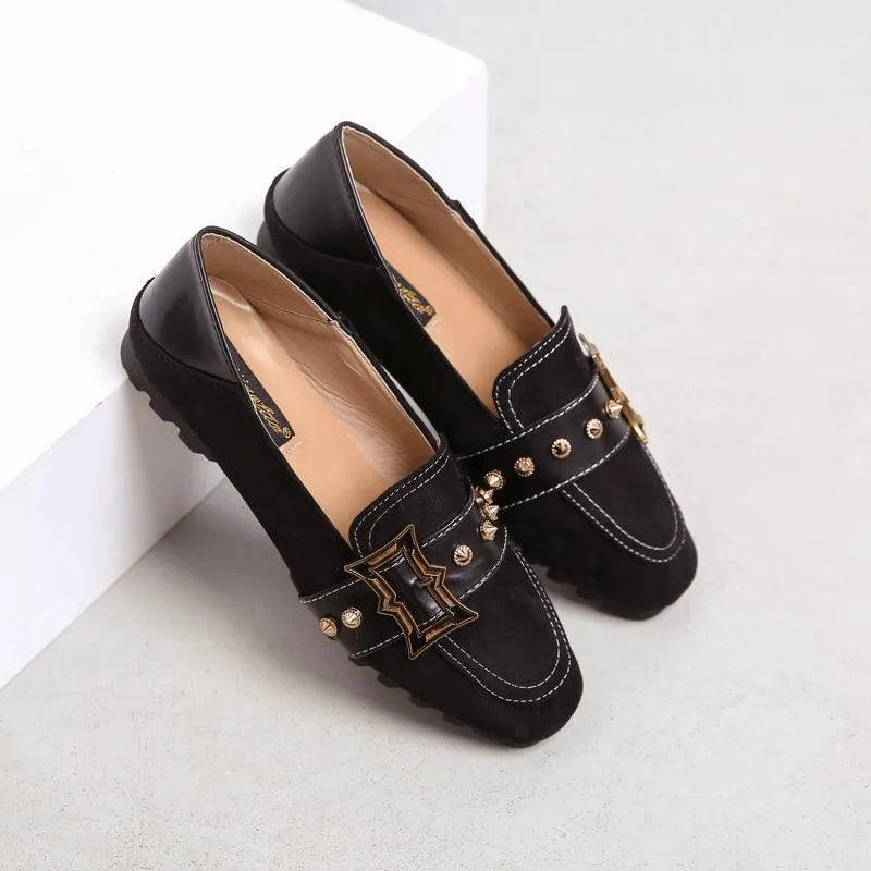 Spring Korean Style All-match British Style One-step Women's Flat Shoes