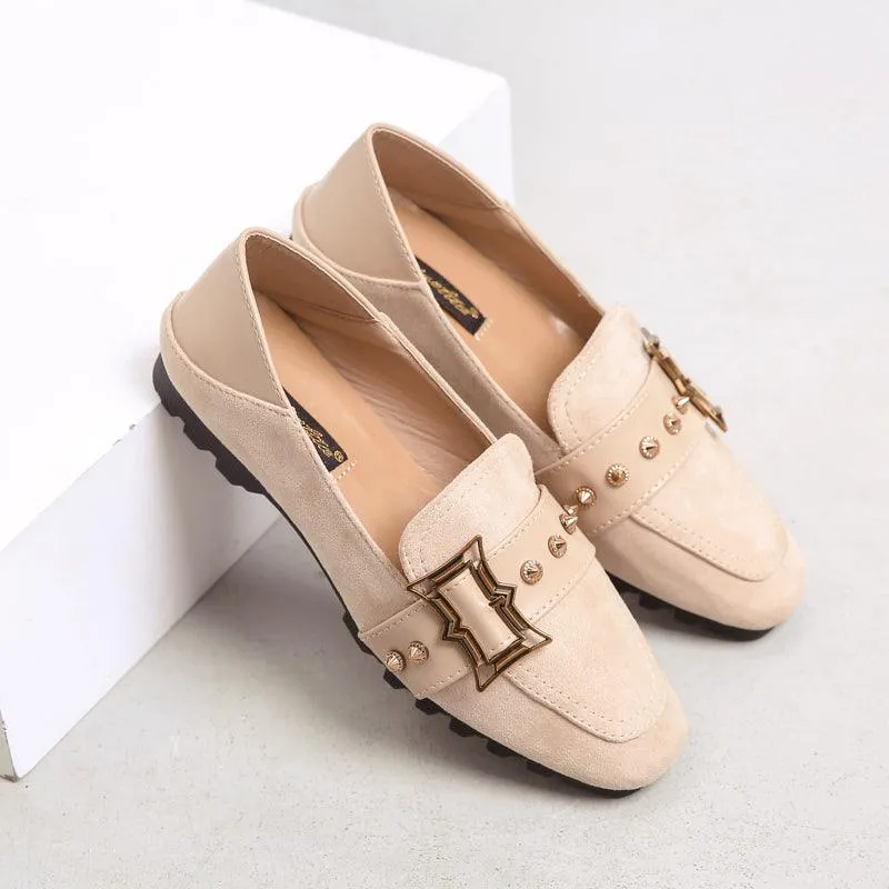 Spring Korean Style All-match British Style One-step Women's Flat Shoes