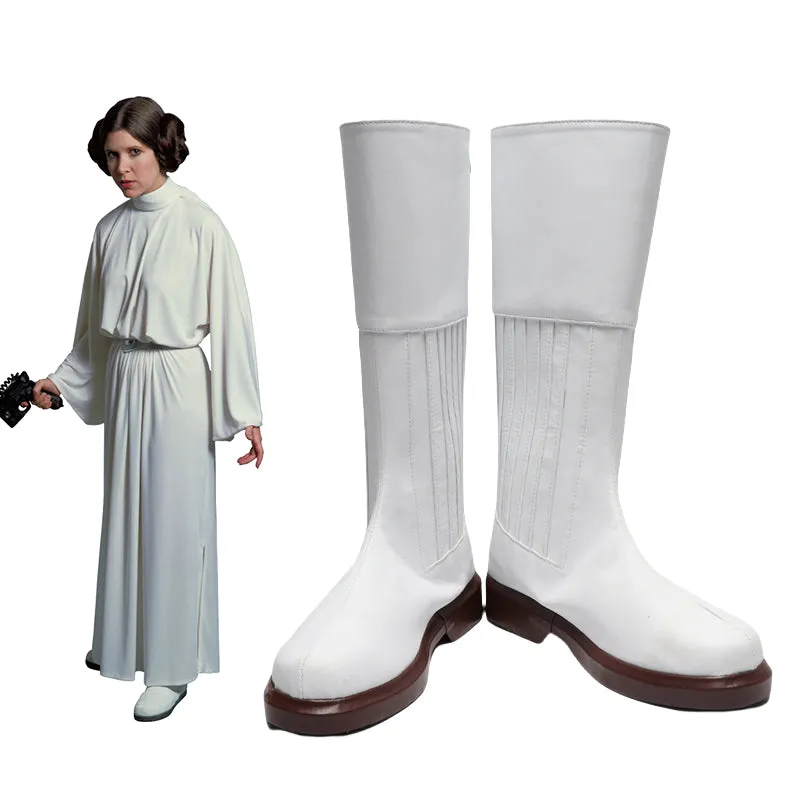 Star Wars Princess Leia Organa Shoes Cosplay Boots