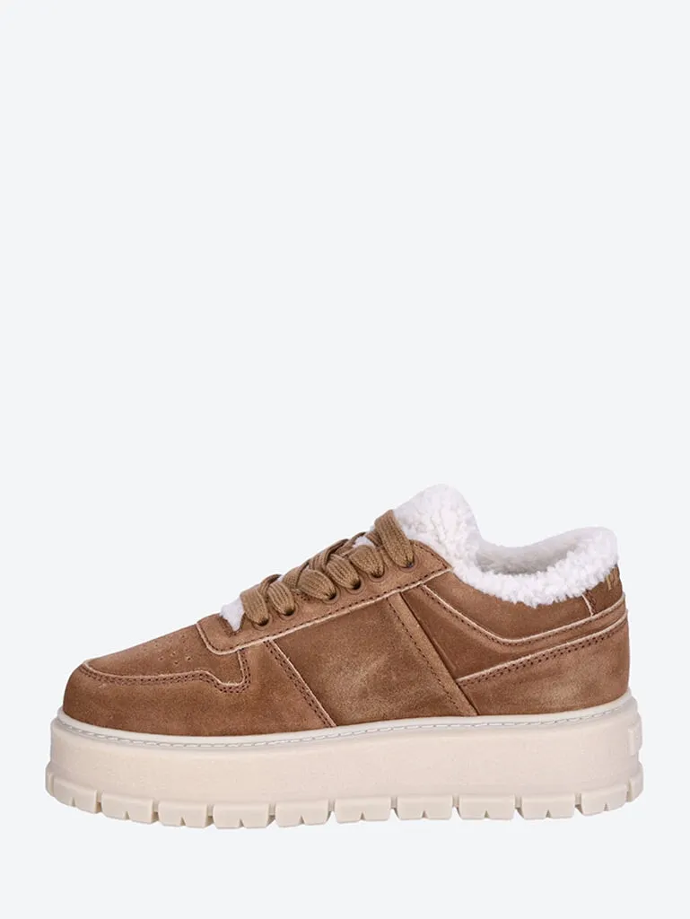 Suede fur linig sneakers