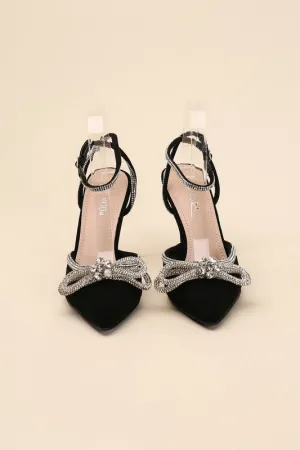 Sultry Nights Rhinestone Ankle Strap Heel