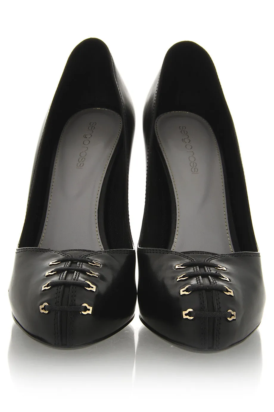 SUSY Black Corset Pumps