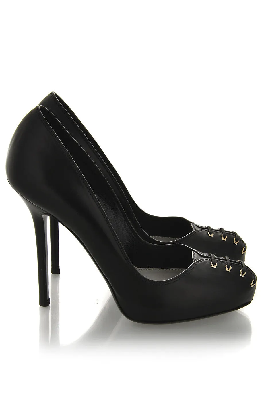 SUSY Black Corset Pumps