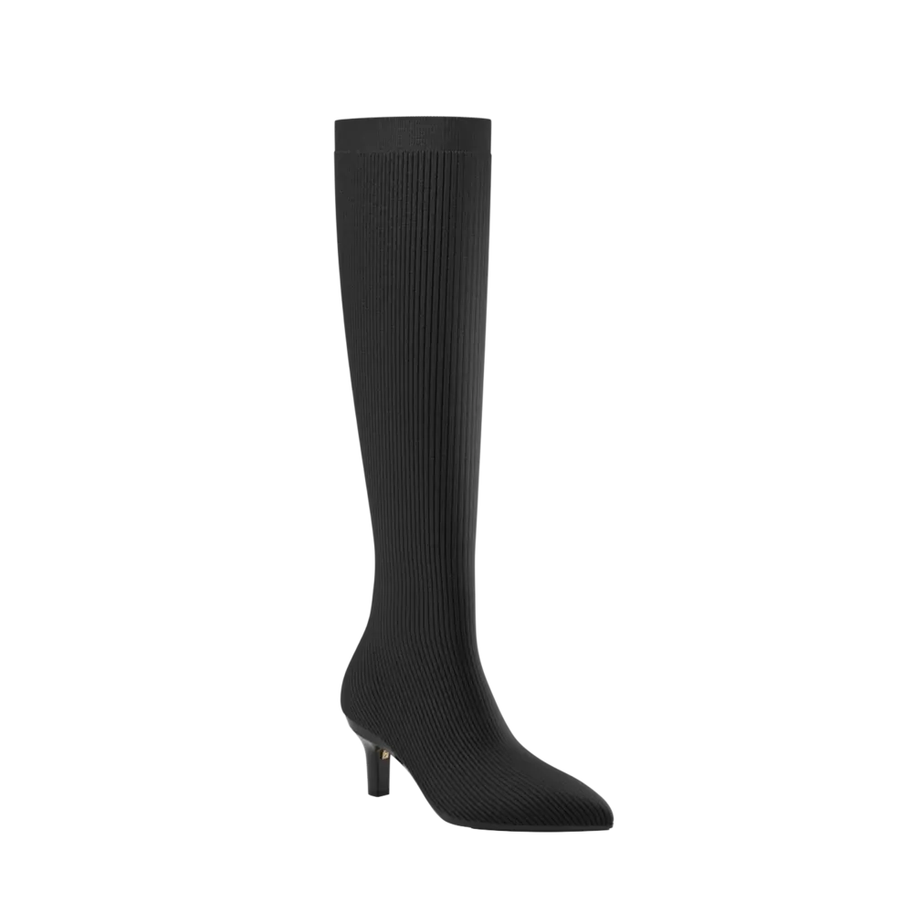 The Knee High Boot Coal Knit   Stiletto Heel Kit 3 Coal