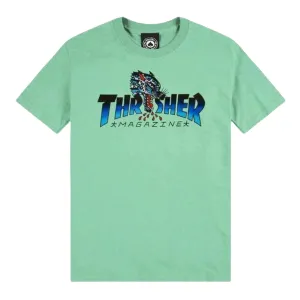 Thrasher Leopard Mag T Shirt Mint