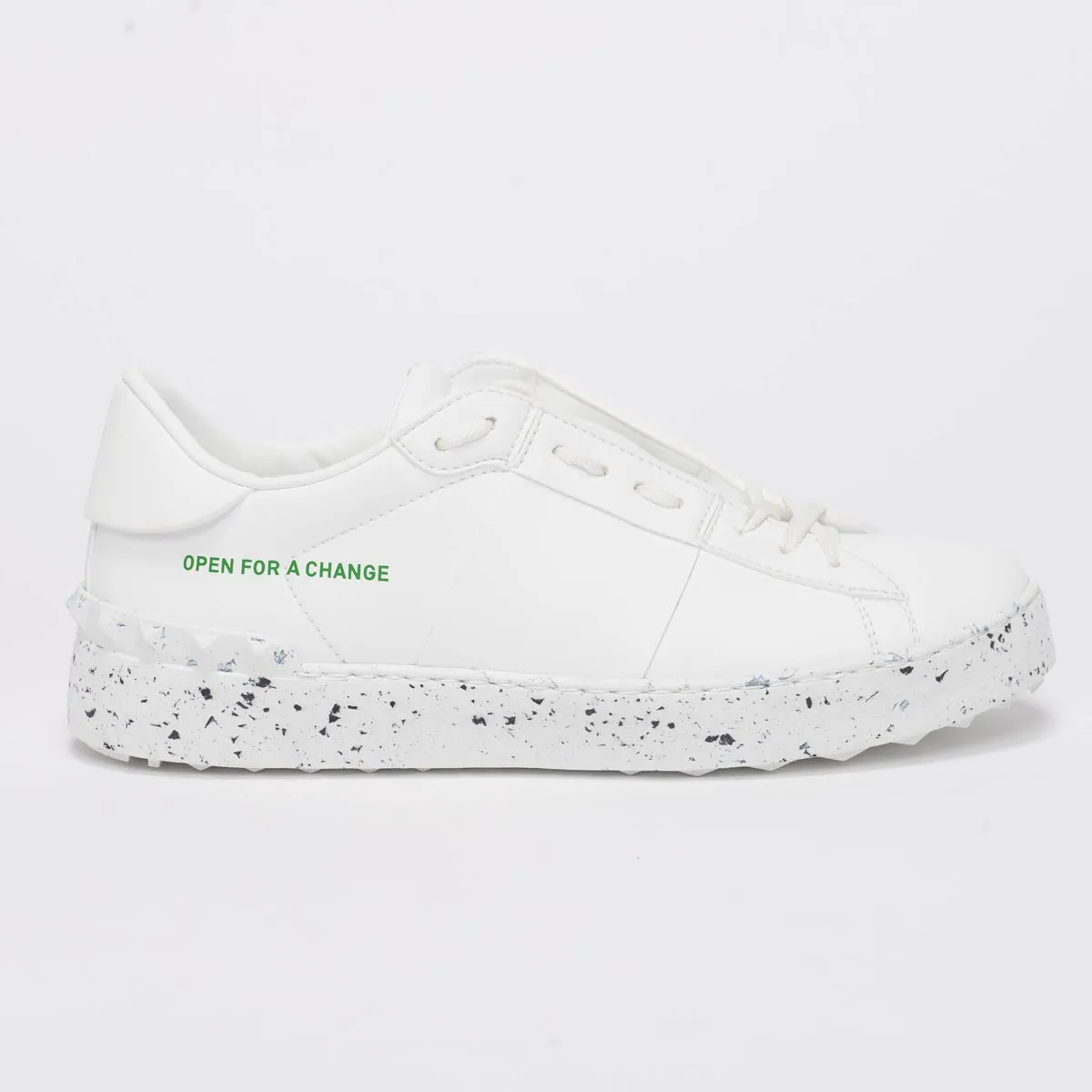 Valentino White Open For Change Sneakers 38