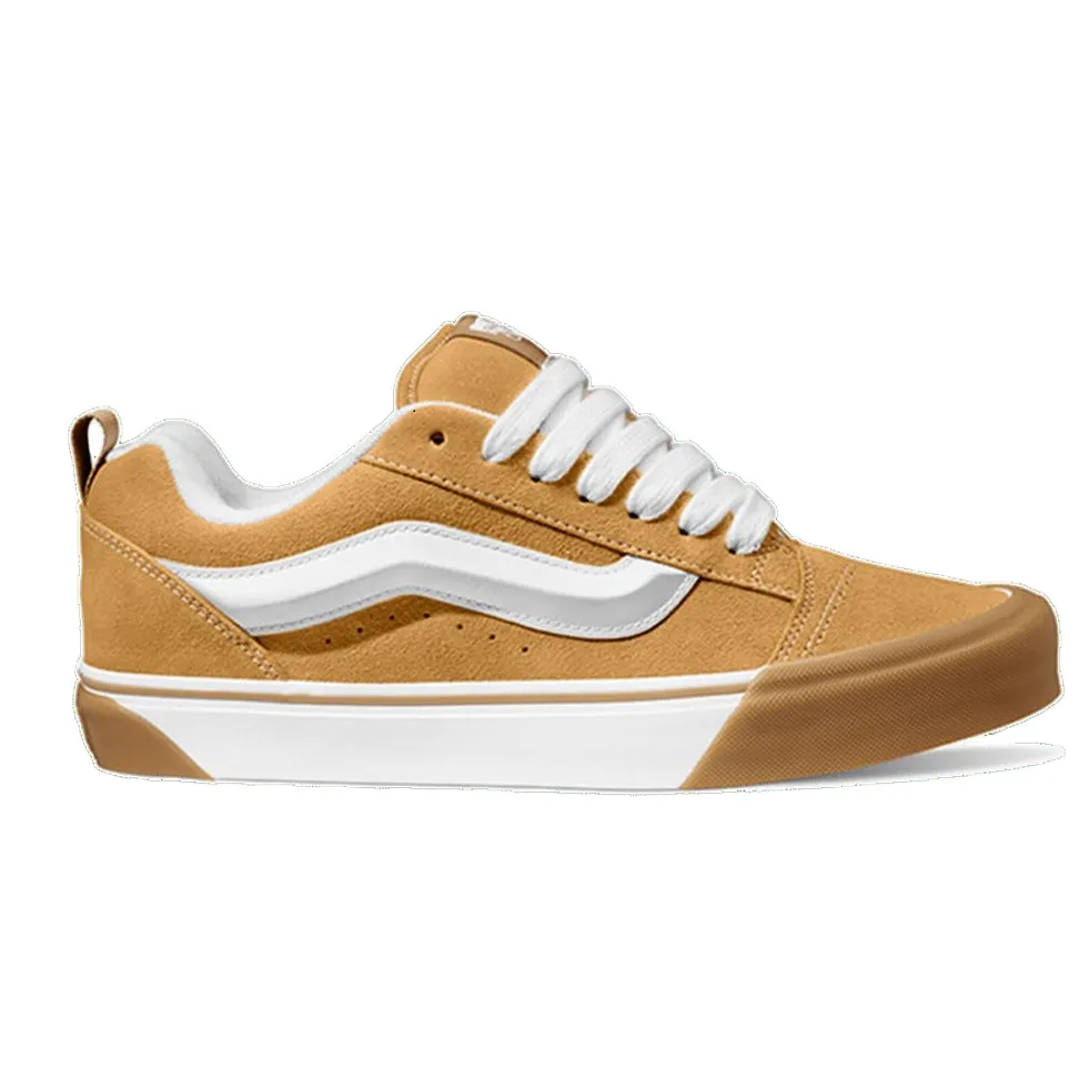 Vans Men's Knu Skool Shoes - Honey Yellow / White