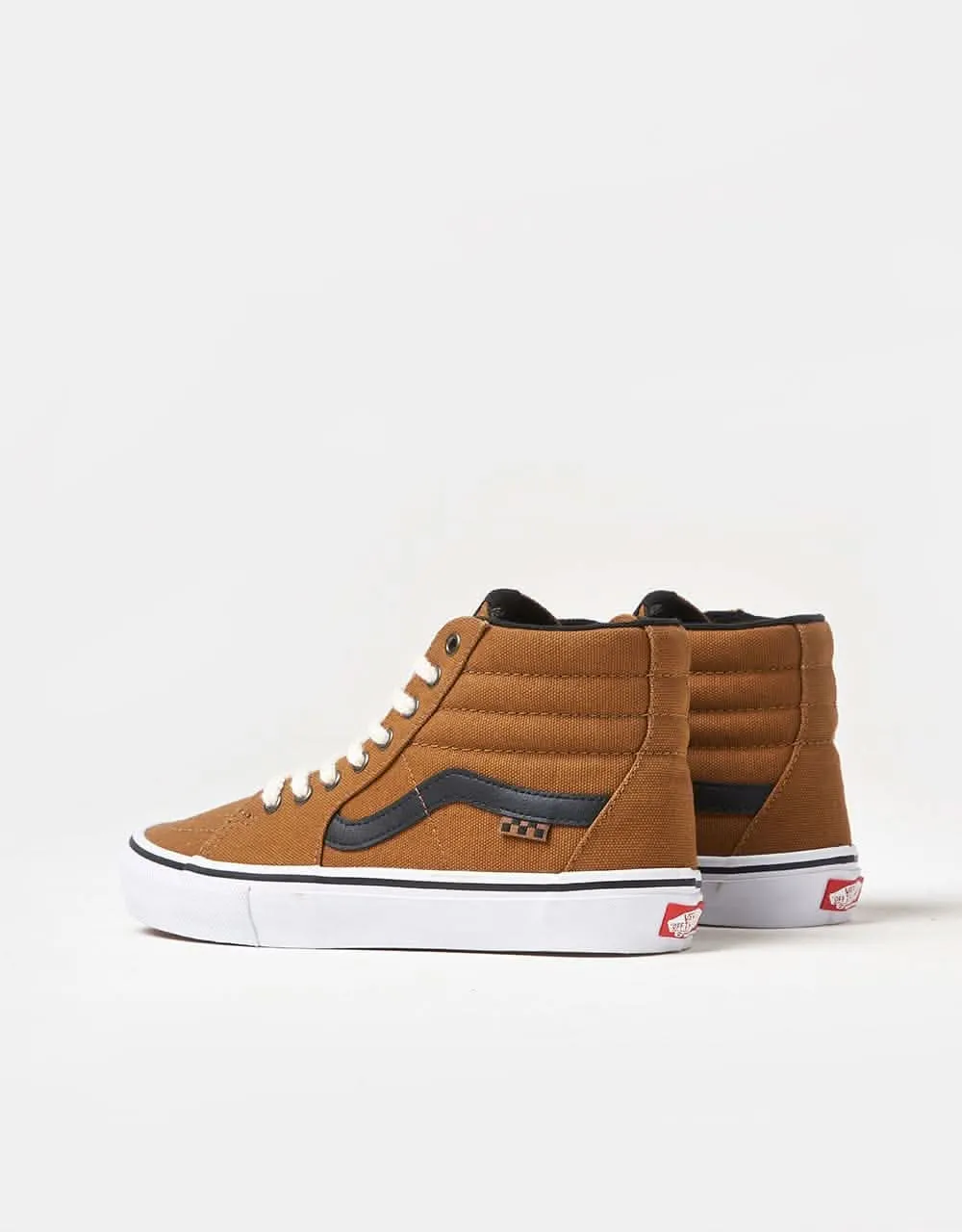 Vans Skate Sk8-Hi R1 UK Exclusive Shoes - Duck Canvas Golden Brown