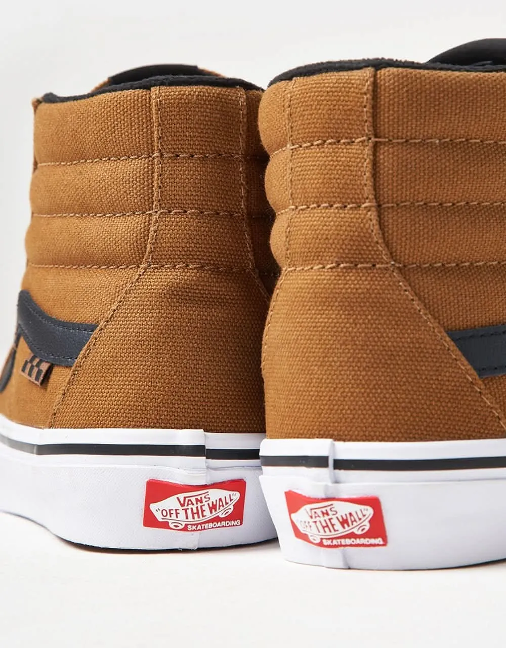 Vans Skate Sk8-Hi R1 UK Exclusive Shoes - Duck Canvas Golden Brown