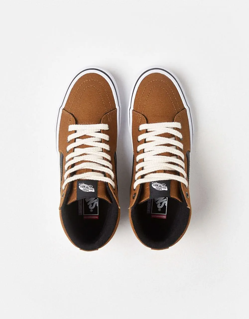 Vans Skate Sk8-Hi R1 UK Exclusive Shoes - Duck Canvas Golden Brown